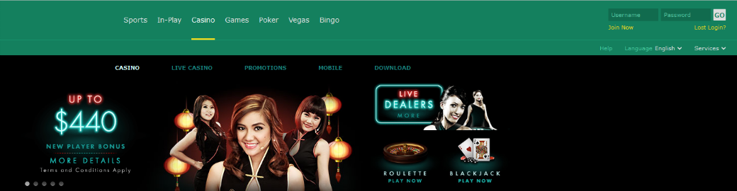 bet365 interface and top 15 casinos for high rollers